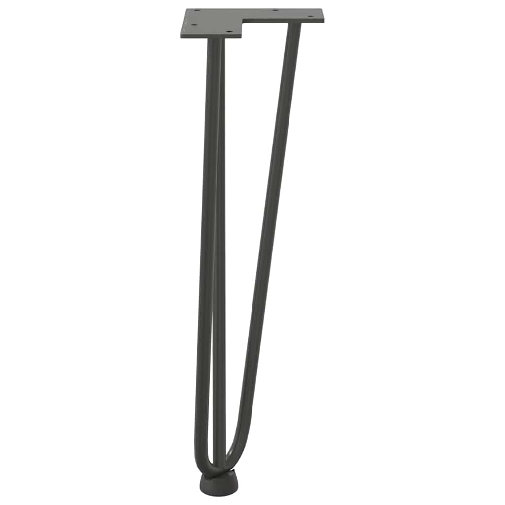 Haarnadelpoten voor Salontafel 4 st 42 cm massief staal antracietkleurig is nu te koop bij PeponiXL, paradijselijk wonen!