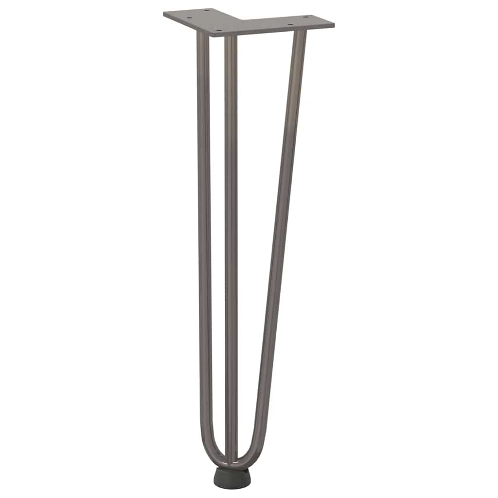 Haarnadelpoten voor Salontafel 4 st 42 cm massief staal naturel is nu te koop bij PeponiXL, paradijselijk wonen!