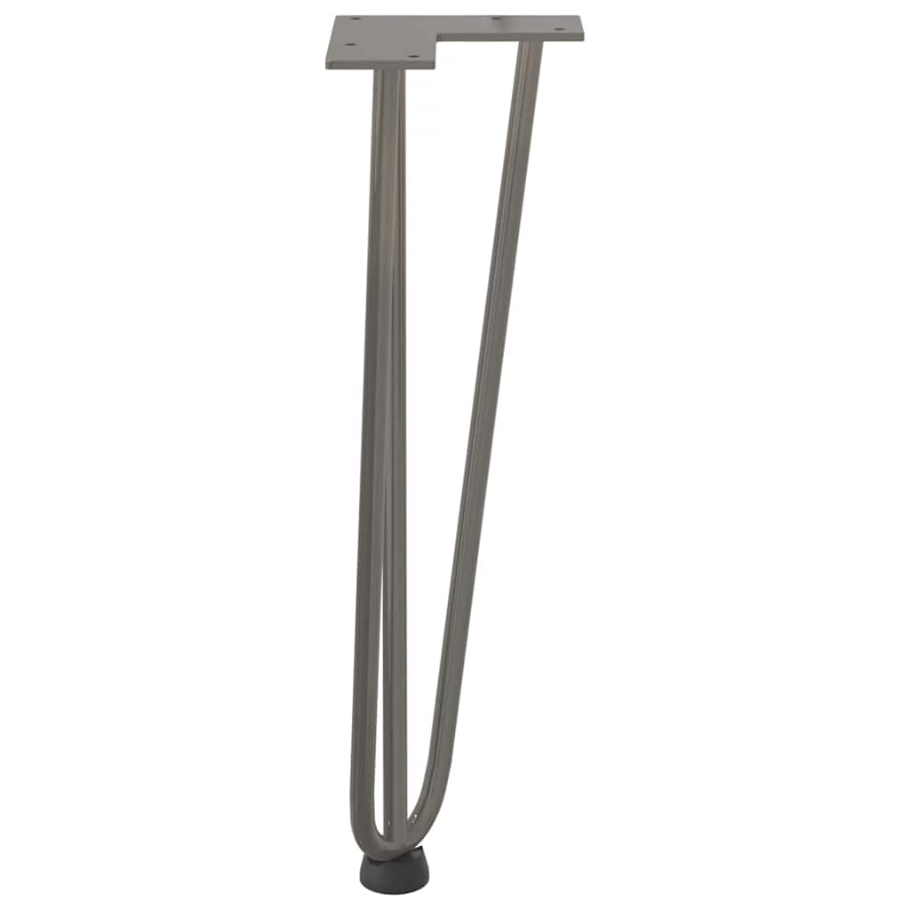 Haarnadelpoten voor Salontafel 4 st 42 cm massief staal naturel is nu te koop bij PeponiXL, paradijselijk wonen!