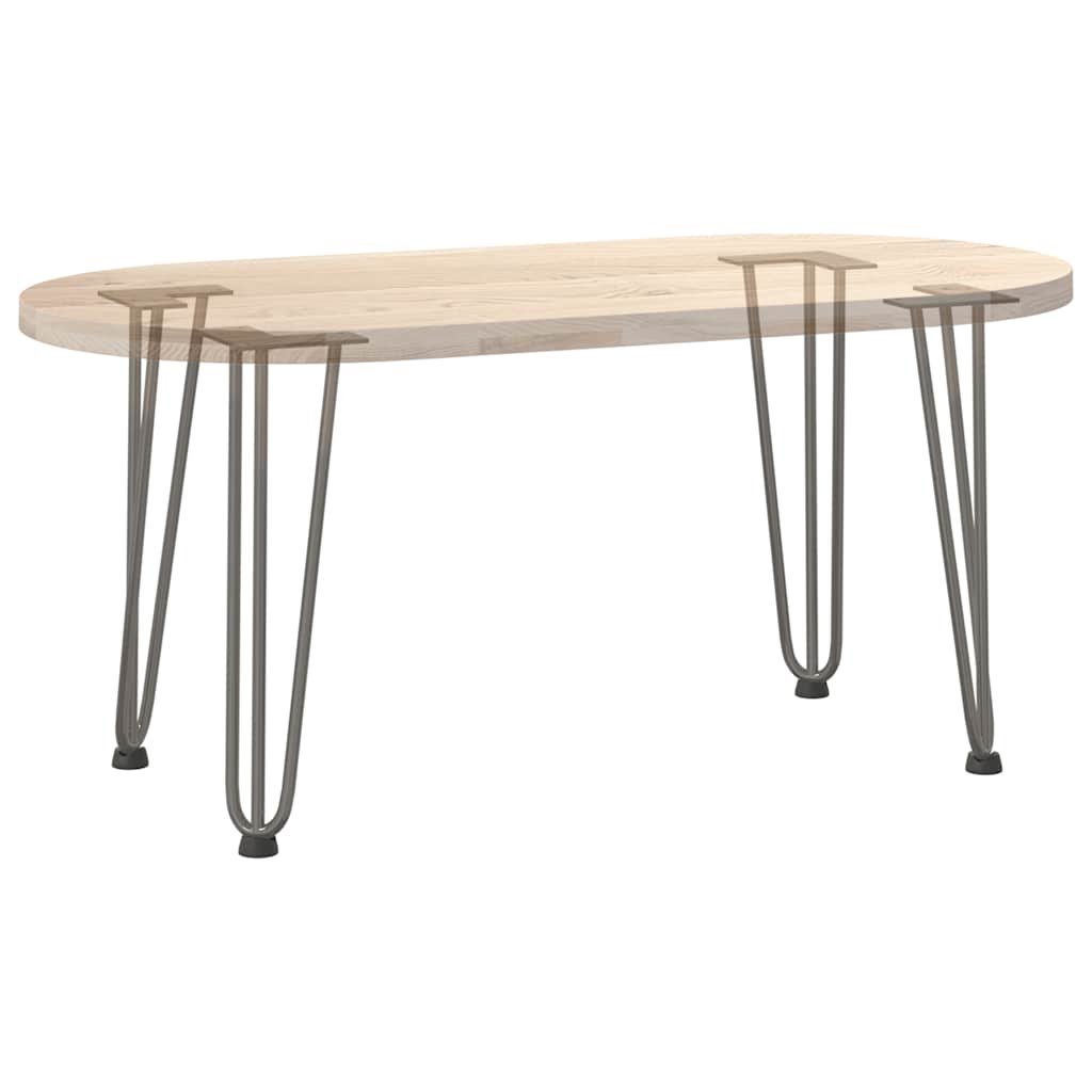 Haarnadelpoten voor Salontafel 4 st 42 cm massief staal naturel is nu te koop bij PeponiXL, paradijselijk wonen!