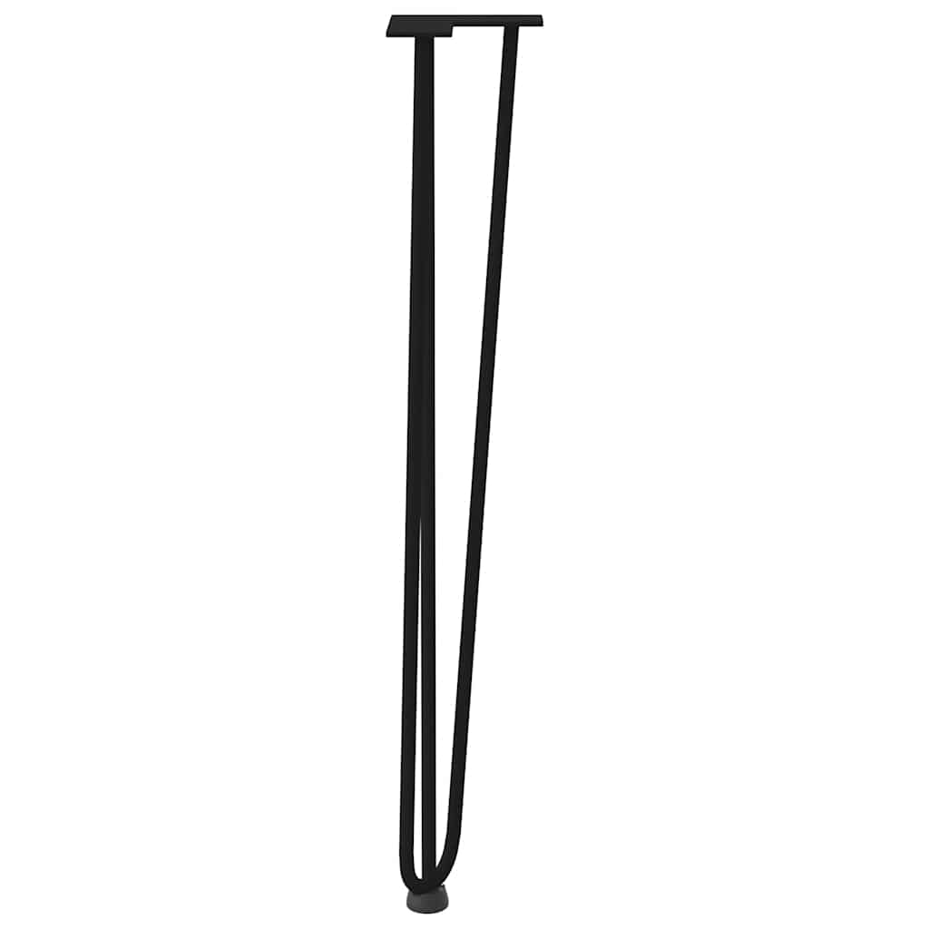 Haarnadelpoten voor console tafel 4 st 72 cm massief staal zwart is nu te koop bij PeponiXL, paradijselijk wonen!