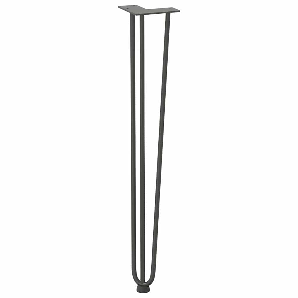 Haarnadelpoten voor console tafel 4 st 72 cm massief staal antracietkleurig is nu te koop bij PeponiXL, paradijselijk wonen!