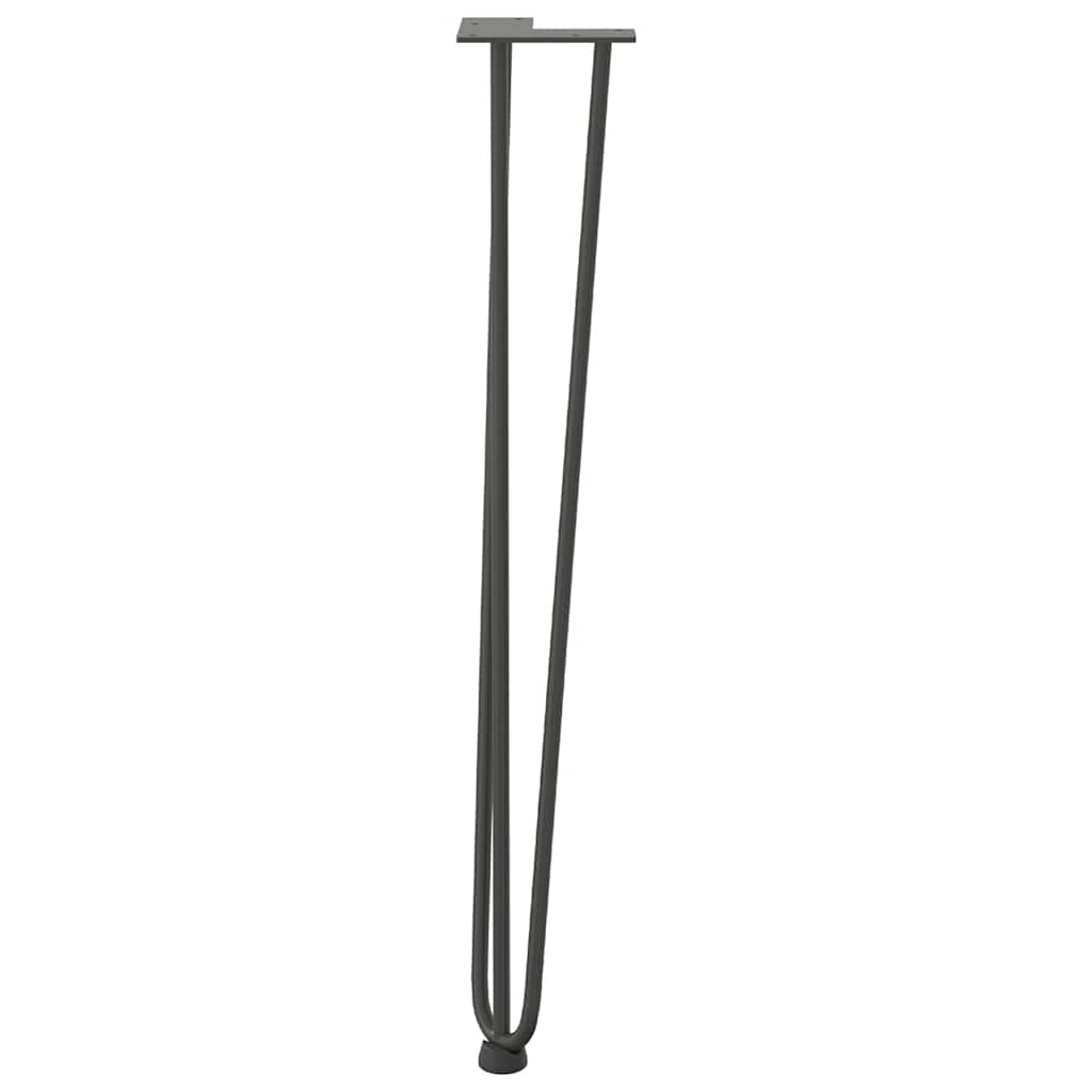Haarnadelpoten voor console tafel 4 st 72 cm massief staal antracietkleurig is nu te koop bij PeponiXL, paradijselijk wonen!