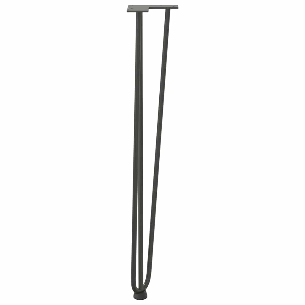 Haarnadelpoten voor console tafel 4 st 72 cm massief staal antracietkleurig is nu te koop bij PeponiXL, paradijselijk wonen!