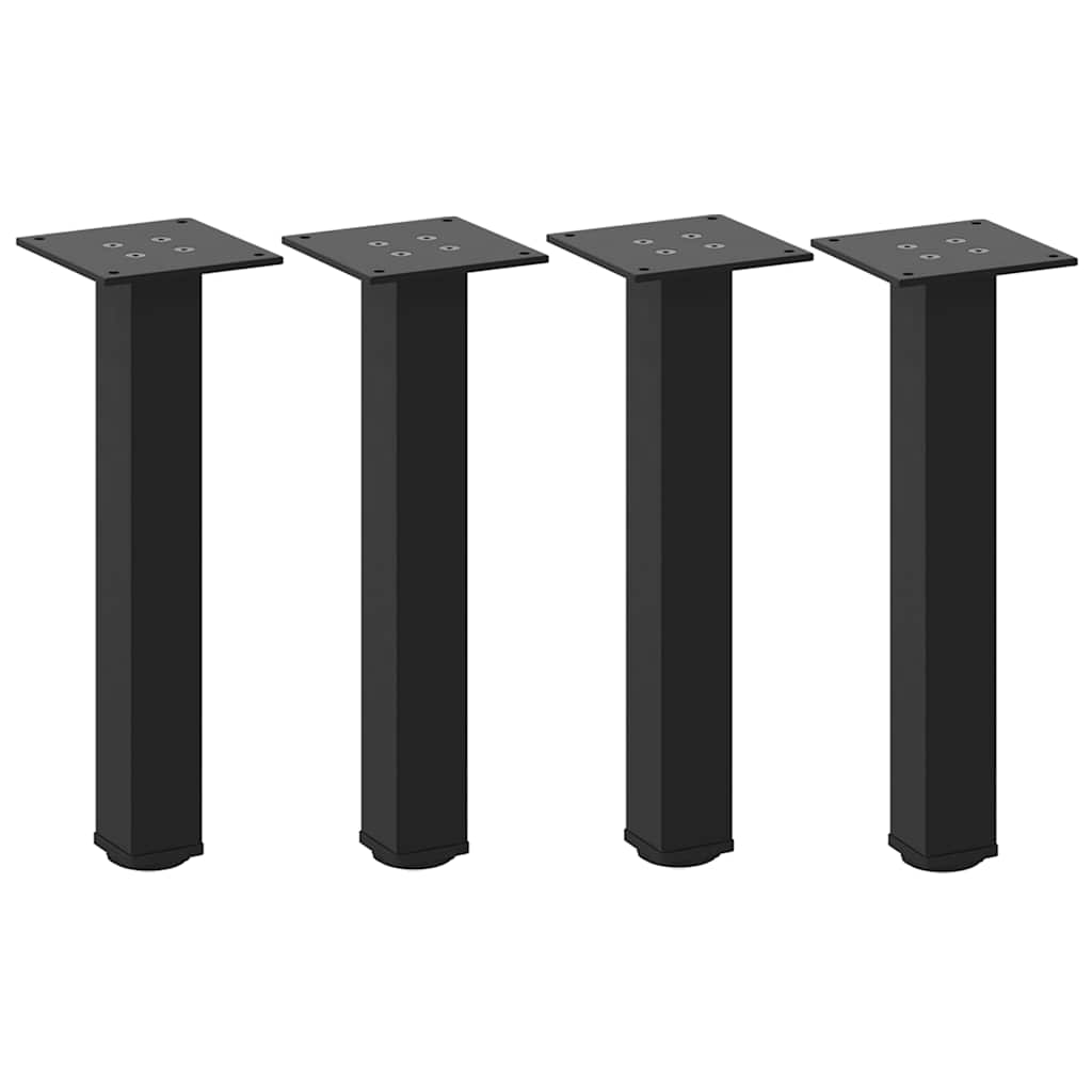 Salontafelpoten 4 st 42-44 cm staal zwart is nu te koop bij PeponiXL, paradijselijk wonen!