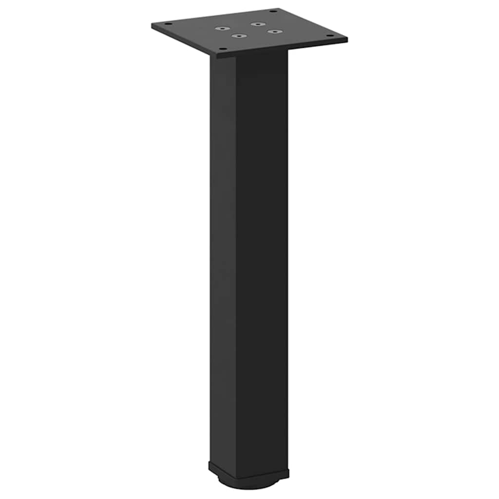 Salontafelpoten 4 st 42-44 cm staal zwart is nu te koop bij PeponiXL, paradijselijk wonen!