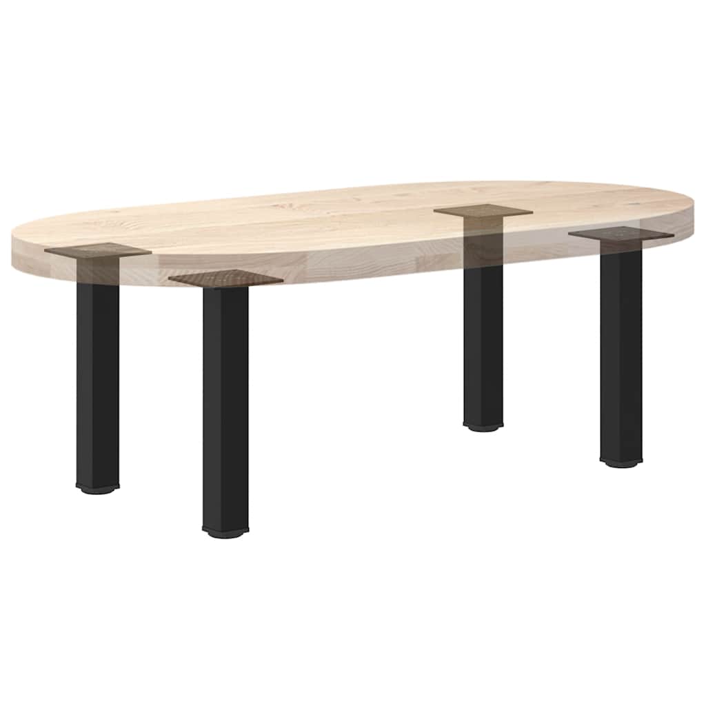 Salontafelpoten 4 st 42-44 cm staal zwart is nu te koop bij PeponiXL, paradijselijk wonen!