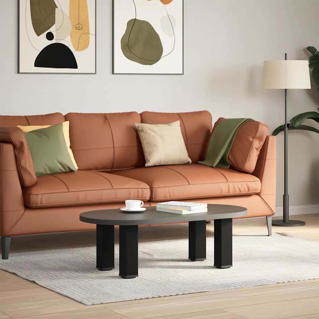 Salontafelpoten 4 st 42-44 cm staal zwart is nu te koop bij PeponiXL, paradijselijk wonen!