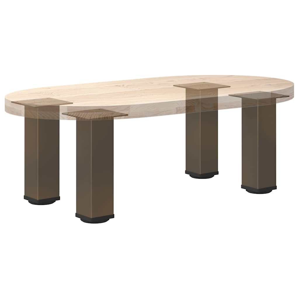 Salontafelpoten 4 st 42-44 cm staal naturel is nu te koop bij PeponiXL, paradijselijk wonen!