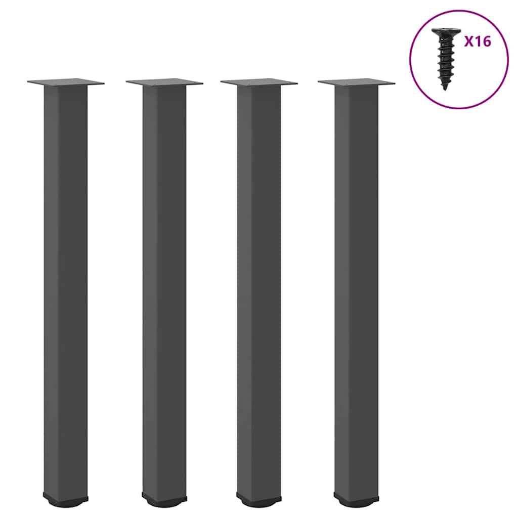 Bartafelpoten 4 st 100-102 cm staal antraciet is nu te koop bij PeponiXL, paradijselijk wonen!