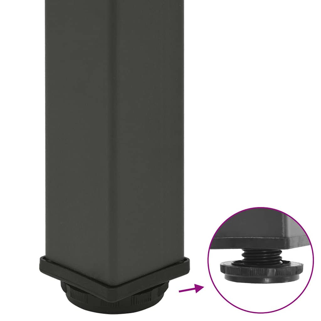 Bartafelpoten 4 st 100-102 cm staal antraciet is nu te koop bij PeponiXL, paradijselijk wonen!