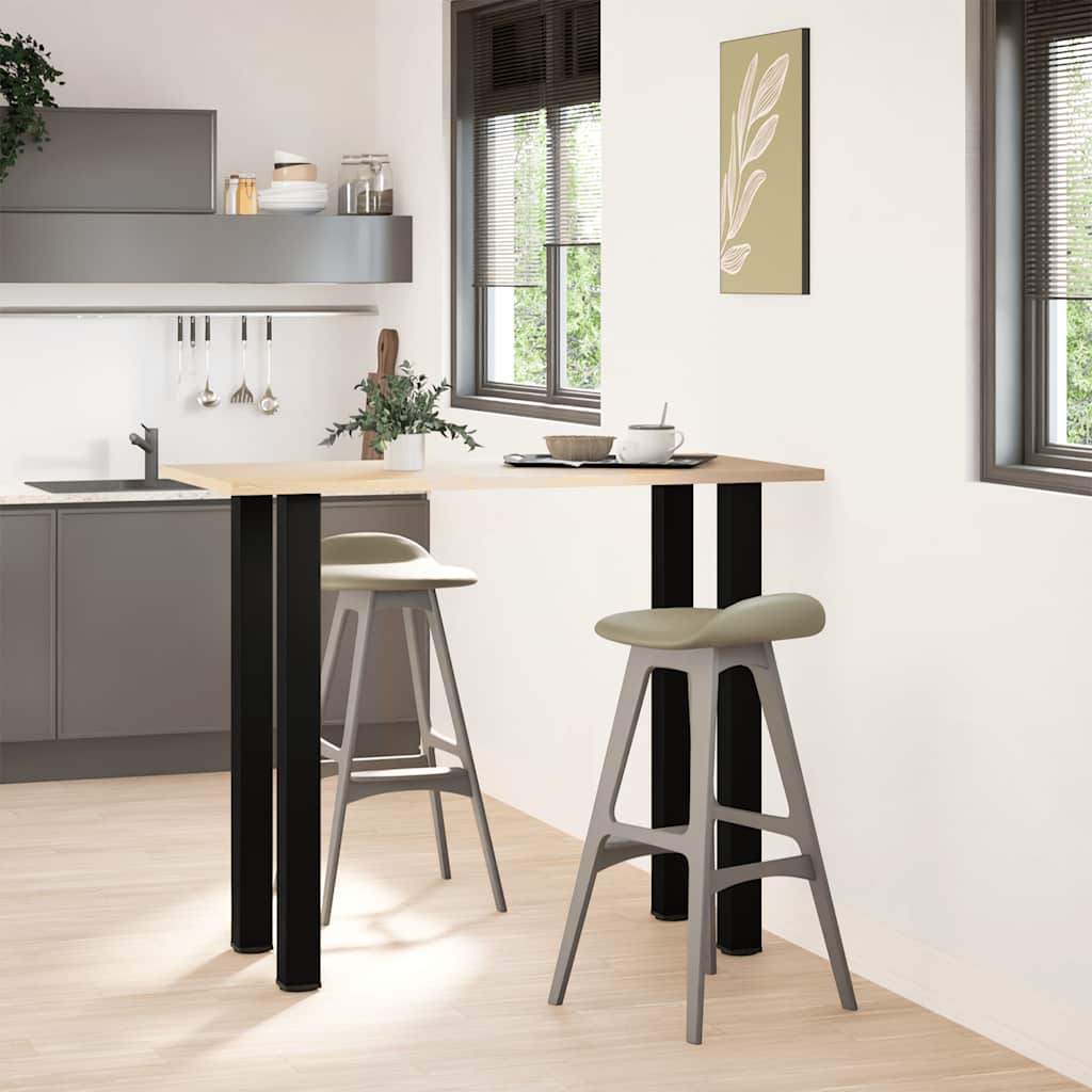 Bartafelpoten 4 st 110-112 cm staal zwart is nu te koop bij PeponiXL, paradijselijk wonen!