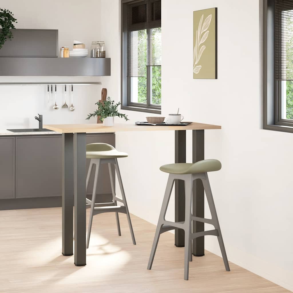 Bartafelpoten 4 st 110-112 cm staal antraciet is nu te koop bij PeponiXL, paradijselijk wonen!