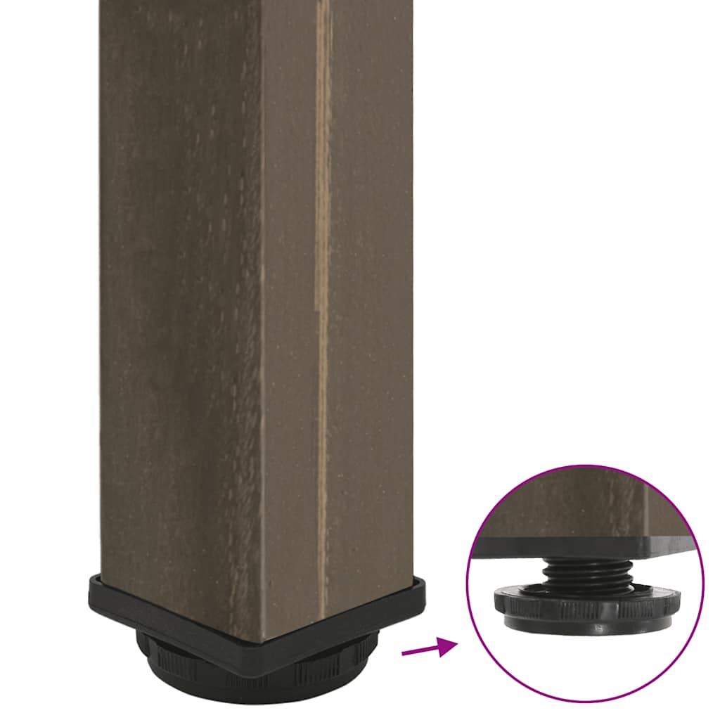 Bartafelpoten 4 st 110-112 cm staal naturel is nu te koop bij PeponiXL, paradijselijk wonen!