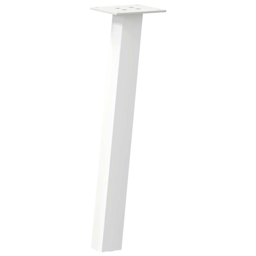 Salontafelpoten 4 st 42 cm staal wit is nu te koop bij PeponiXL, paradijselijk wonen!