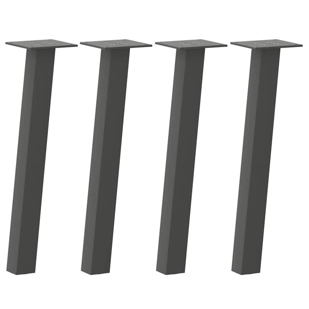 Salontafelpoten 4 st 42 cm staal antraciet is nu te koop bij PeponiXL, paradijselijk wonen!