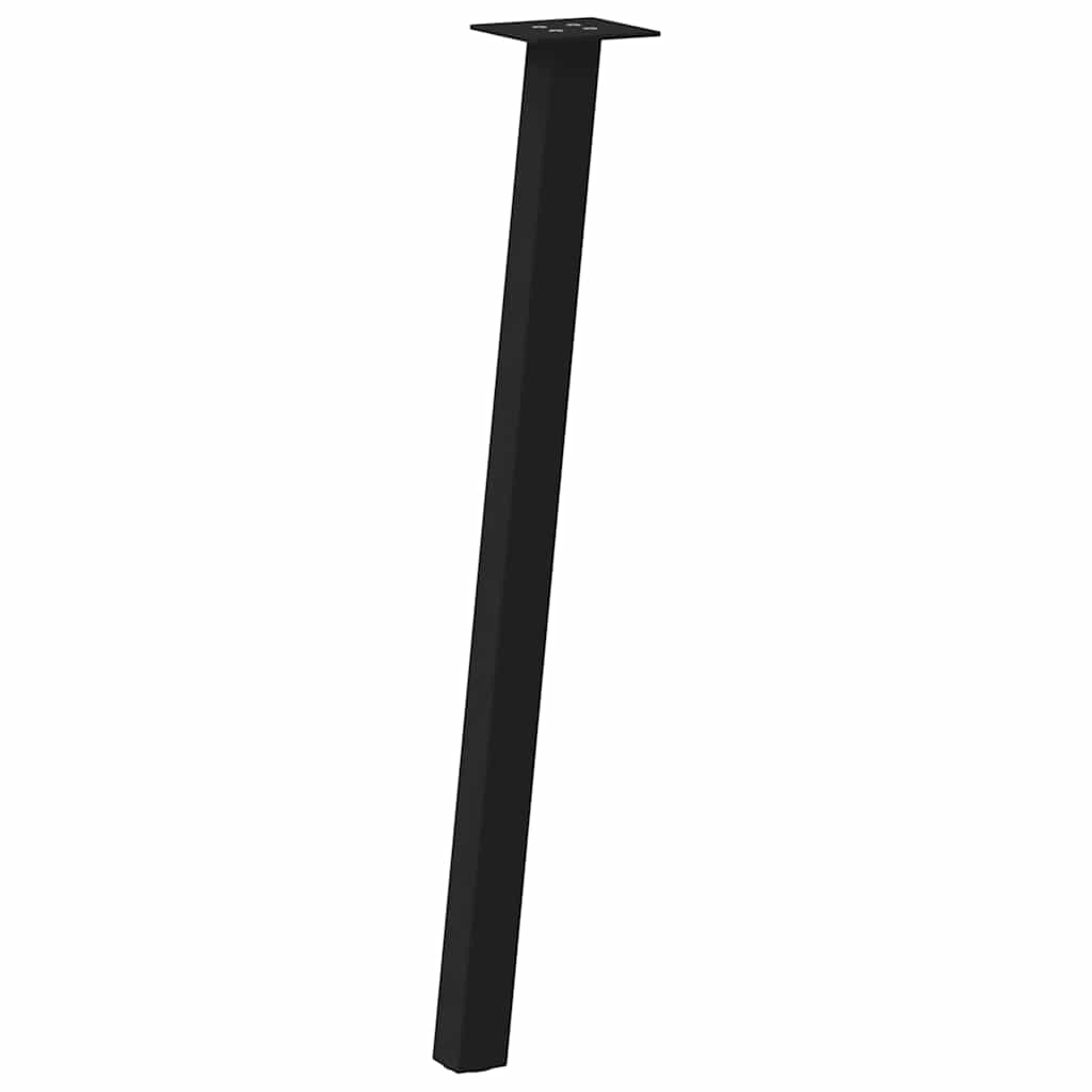 Console tafelpoten 4 st 72 cm staal zwart is nu te koop bij PeponiXL, paradijselijk wonen!