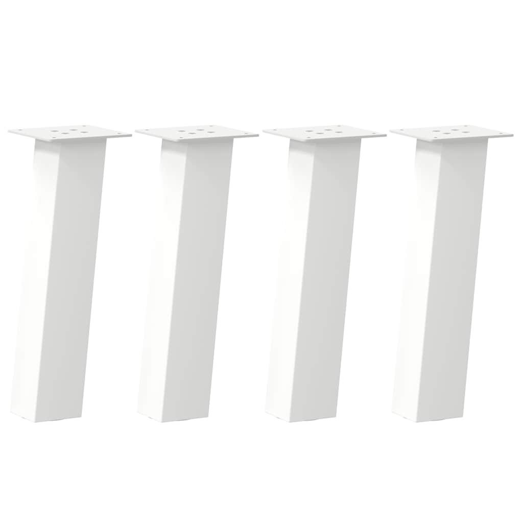 Salontafelpoten 4 st 30 cm staal wit is nu te koop bij PeponiXL, paradijselijk wonen!