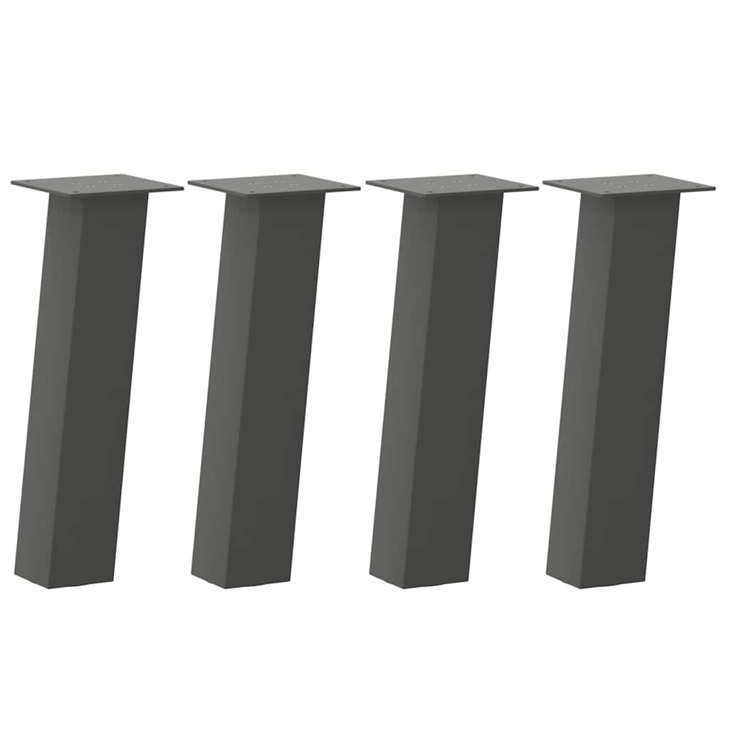 Salontafelpoten 4 st 30 cm staal antraciet is nu te koop bij PeponiXL, paradijselijk wonen!