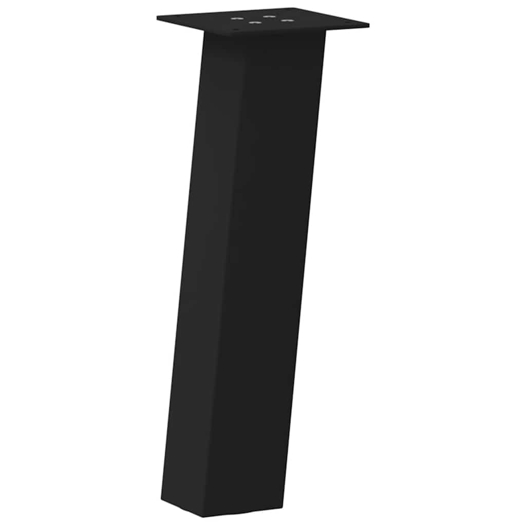 Salontafelpoten 4 st 42 cm staal zwart is nu te koop bij PeponiXL, paradijselijk wonen!