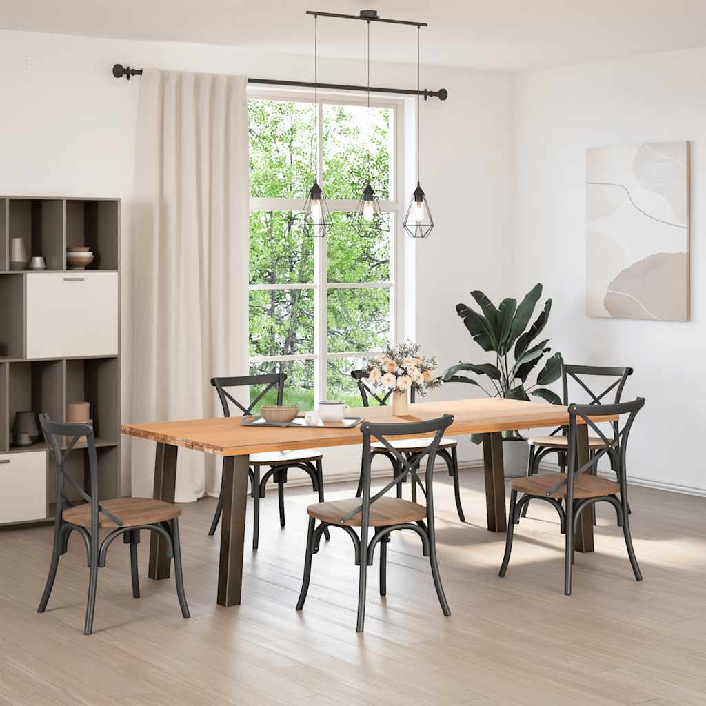 Console tafelpoten 4 st 72 cm staal naturel is nu te koop bij PeponiXL, paradijselijk wonen!