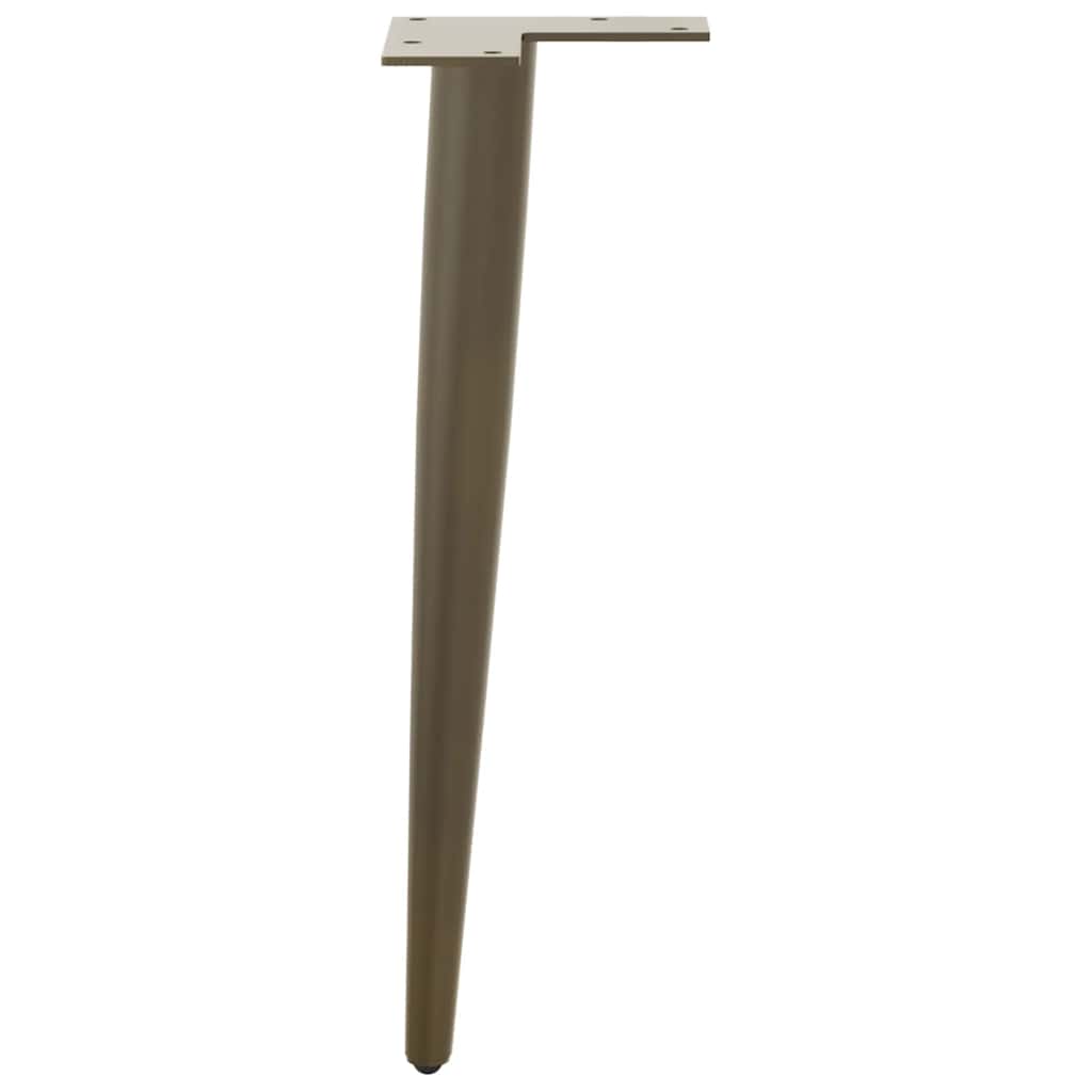 Salontafelpoten conische vorm 4 st 30-31 cm staal naturel is nu te koop bij PeponiXL, paradijselijk wonen!