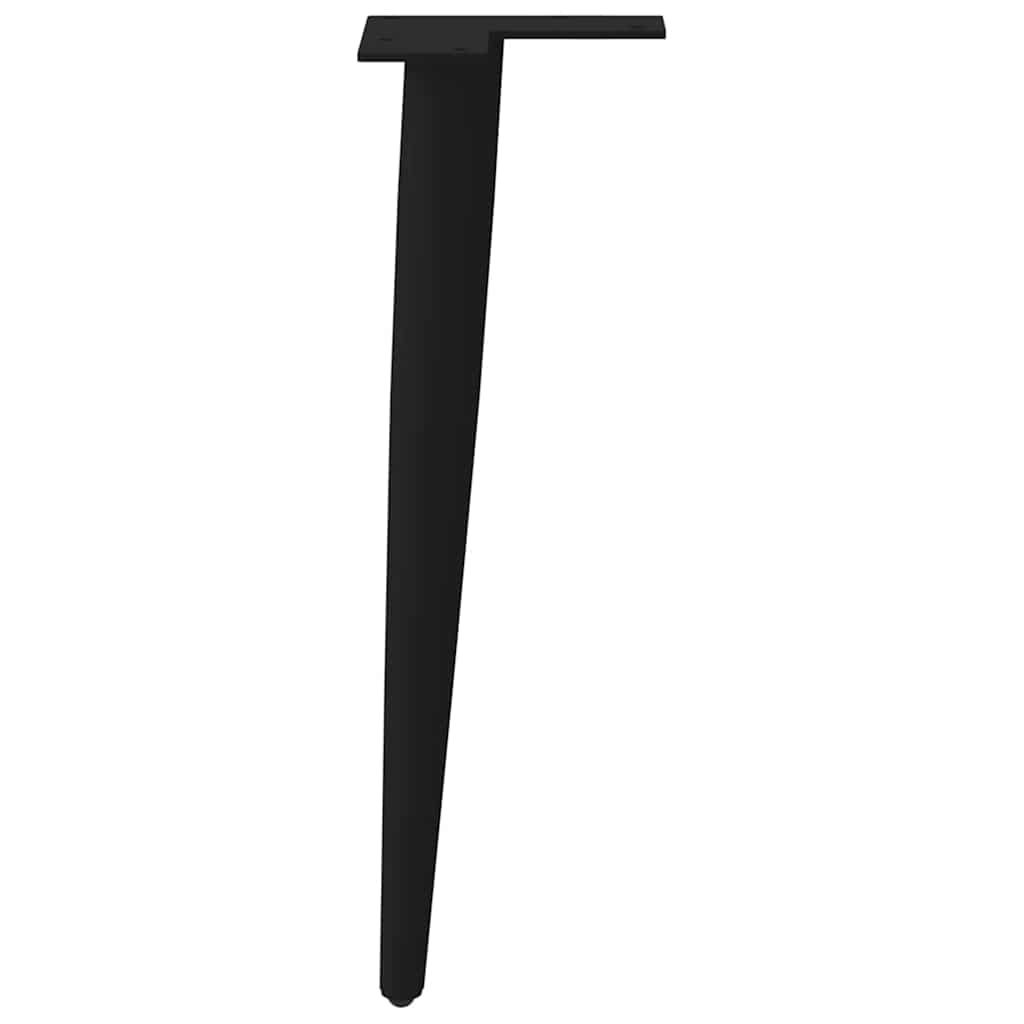 Salontafelpoten conische vorm 4 st 42-43 cm staal zwart is nu te koop bij PeponiXL, paradijselijk wonen!