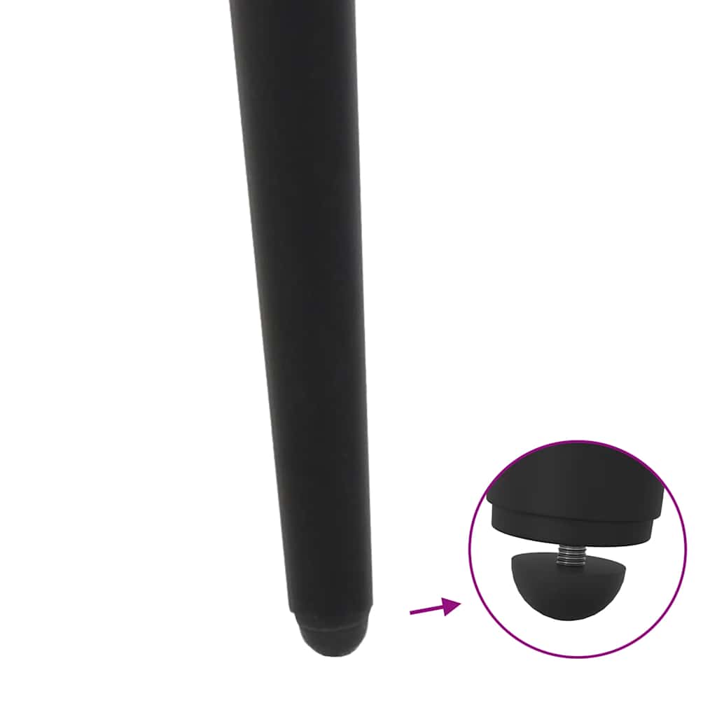 Salontafelpoten conische vorm 4 st 42-43 cm staal zwart is nu te koop bij PeponiXL, paradijselijk wonen!