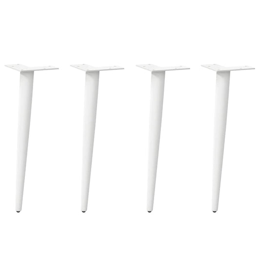 Salontafelpoten conische vorm 4 st 42-43 cm staal wit is nu te koop bij PeponiXL, paradijselijk wonen!