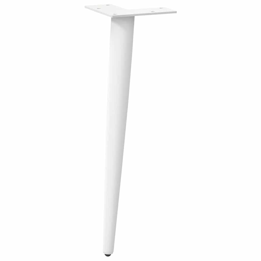 Salontafelpoten conische vorm 4 st 42-43 cm staal wit is nu te koop bij PeponiXL, paradijselijk wonen!