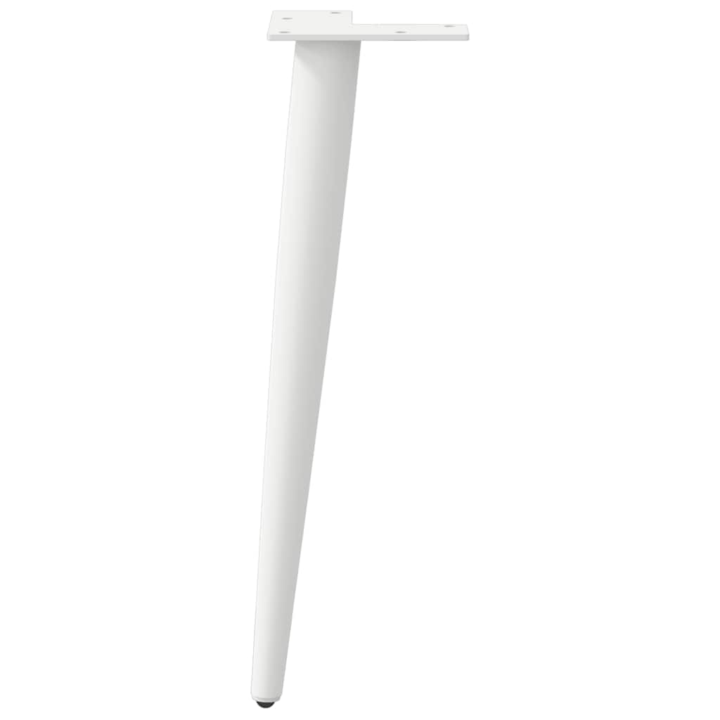 Salontafelpoten conische vorm 4 st 42-43 cm staal wit is nu te koop bij PeponiXL, paradijselijk wonen!