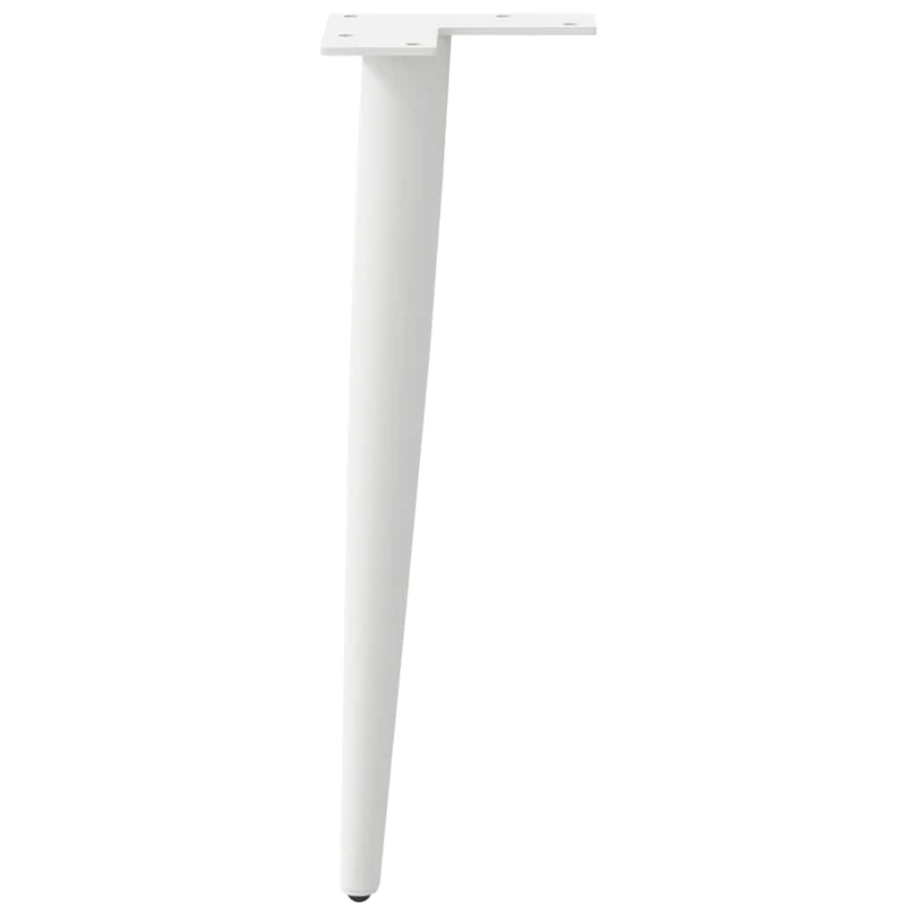 Salontafelpoten conische vorm 4 st 42-43 cm staal wit is nu te koop bij PeponiXL, paradijselijk wonen!