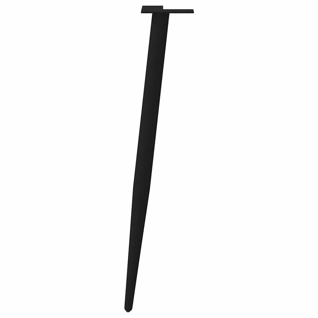 Console tafelpoten conische vorm 4 st 72-73 cm staal zwart is nu te koop bij PeponiXL, paradijselijk wonen!
