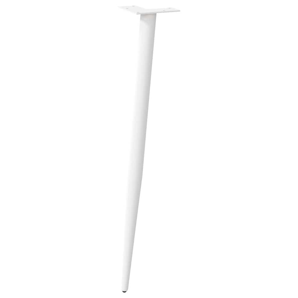 Console tafelpoten conische vorm 4 st 72-73 cm staal wit is nu te koop bij PeponiXL, paradijselijk wonen!