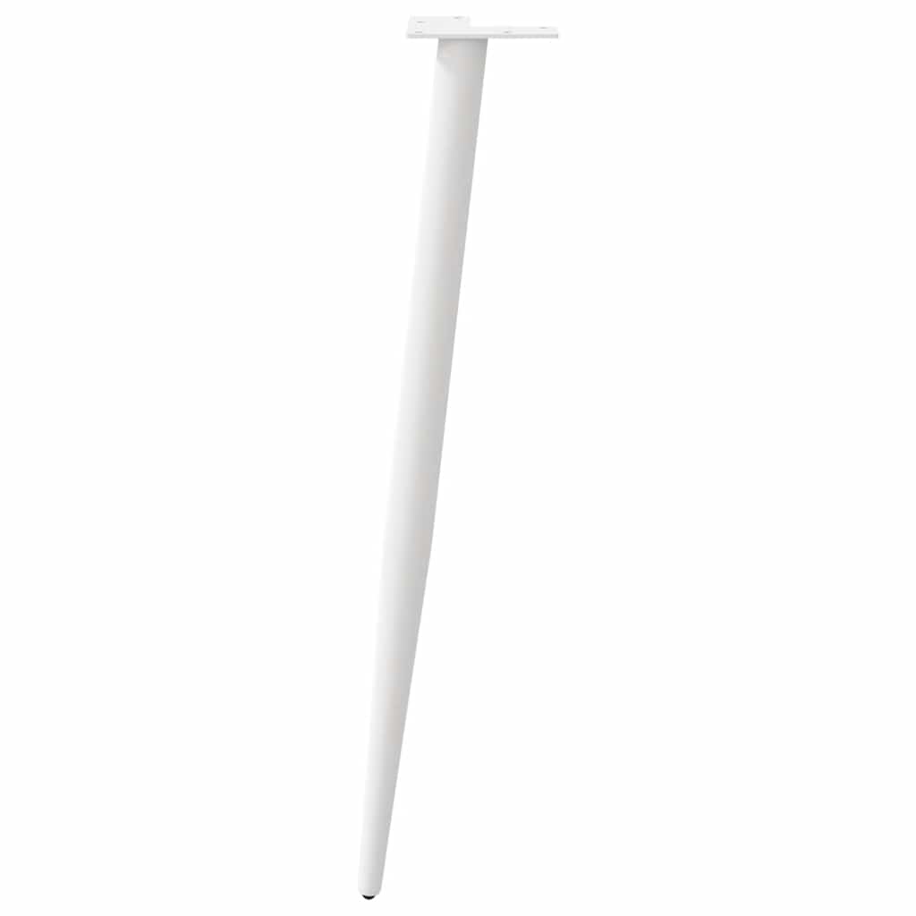 Console tafelpoten conische vorm 4 st 72-73 cm staal wit is nu te koop bij PeponiXL, paradijselijk wonen!