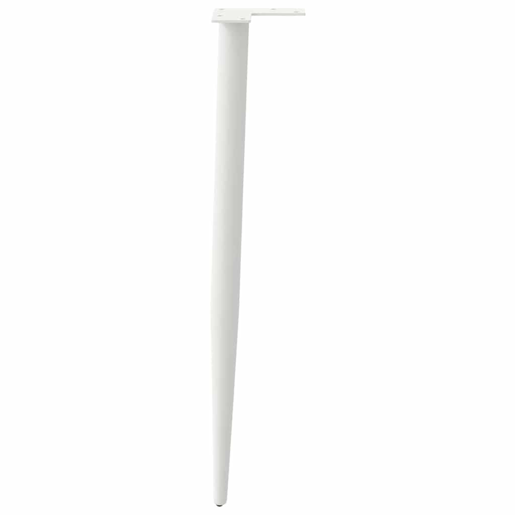Console tafelpoten conische vorm 4 st 72-73 cm staal wit is nu te koop bij PeponiXL, paradijselijk wonen!