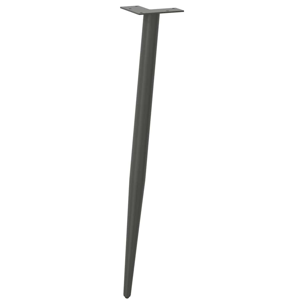 Console tafelpoten conische vorm 4 st 72-73 cm staal antraciet is nu te koop bij PeponiXL, paradijselijk wonen!