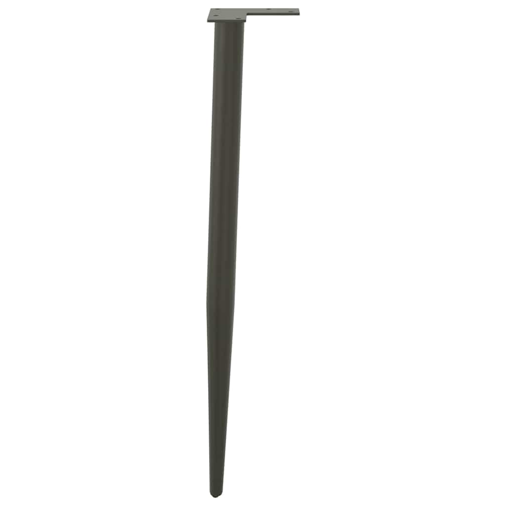 Console tafelpoten conische vorm 4 st 72-73 cm staal antraciet is nu te koop bij PeponiXL, paradijselijk wonen!