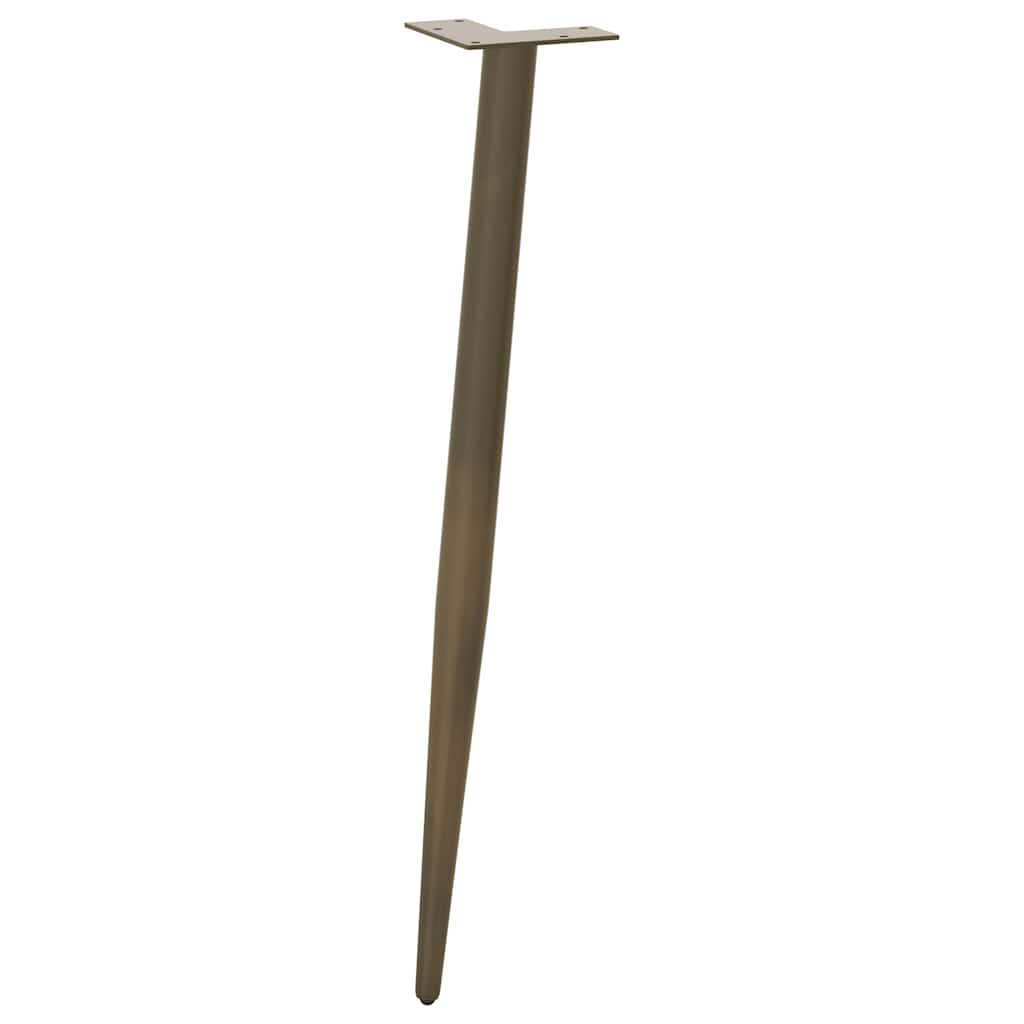 Console tafelpoten conische vorm 4 st 72-73 cm staal naturel is nu te koop bij PeponiXL, paradijselijk wonen!