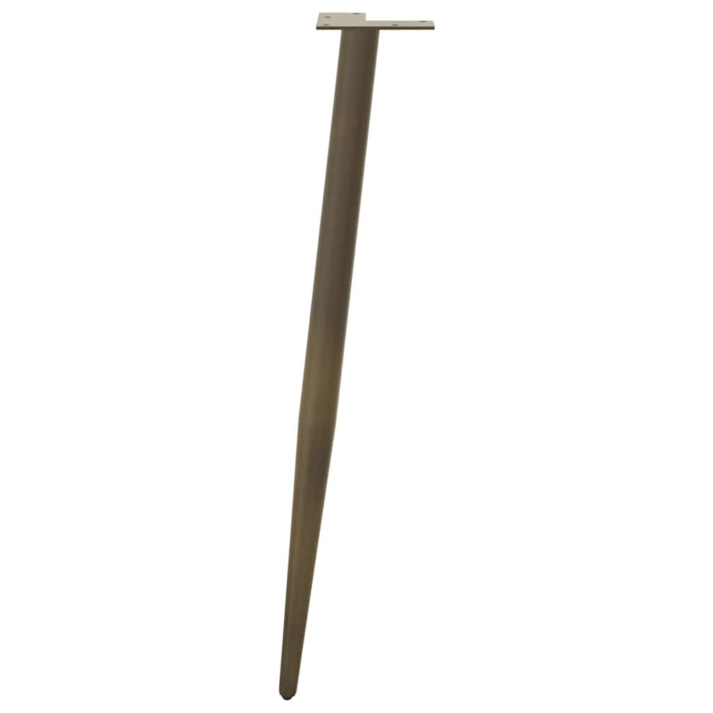Console tafelpoten conische vorm 4 st 72-73 cm staal naturel is nu te koop bij PeponiXL, paradijselijk wonen!