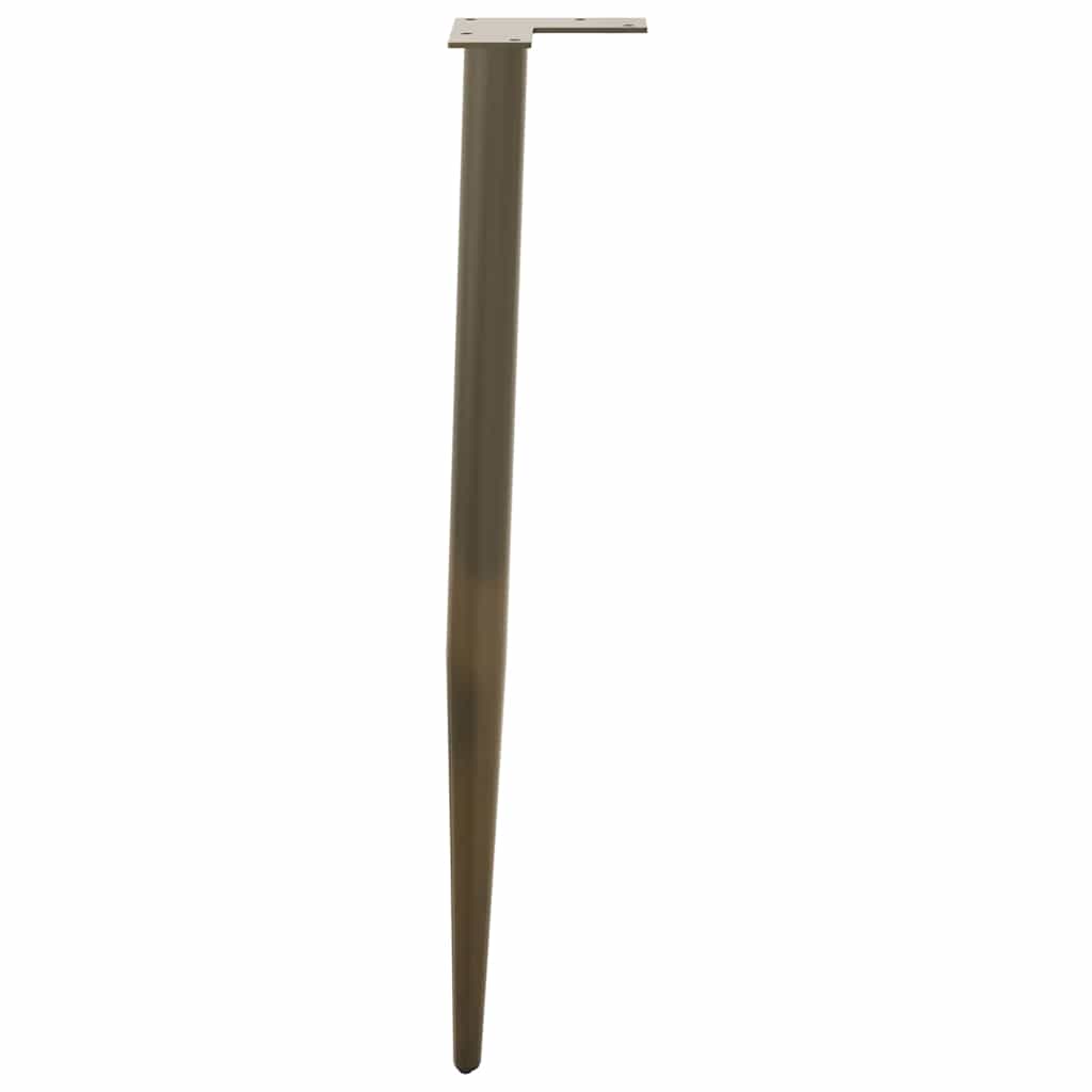 Console tafelpoten conische vorm 4 st 72-73 cm staal naturel is nu te koop bij PeponiXL, paradijselijk wonen!