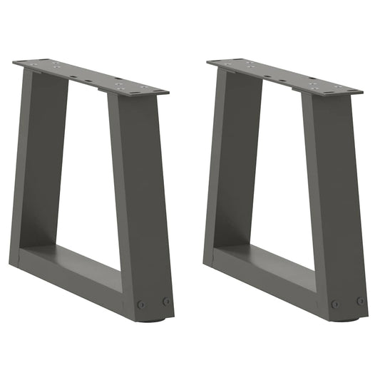 Salontafelpoten 2 st V-vormig 30x(30-31,3) cm staal antraciet is nu te koop bij PeponiXL, paradijselijk wonen!
