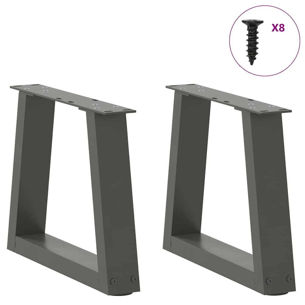 Salontafelpoten 2 st V-vormig 30x(30-31,3) cm staal antraciet is nu te koop bij PeponiXL, paradijselijk wonen!