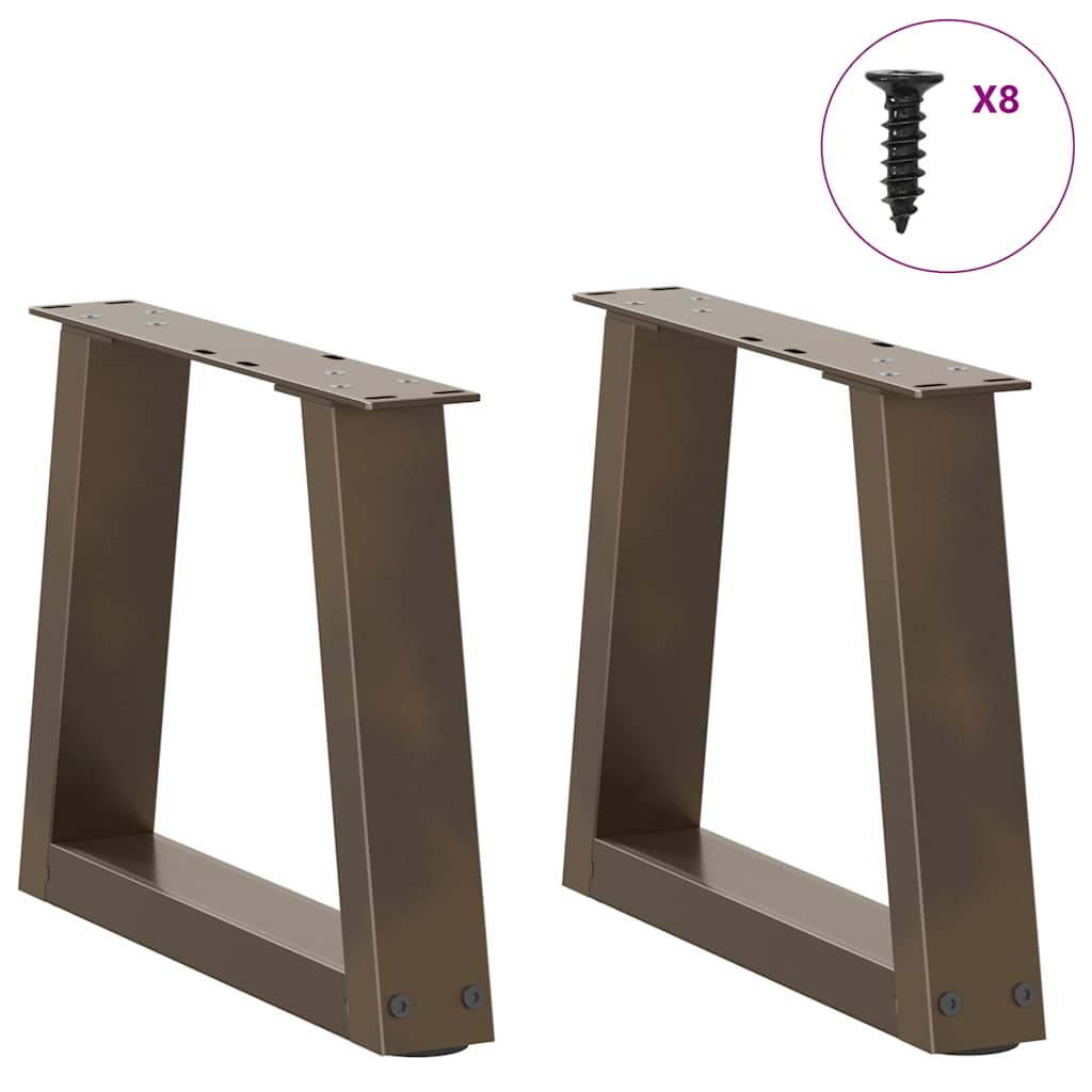 Salontafelpoten 2 st V-vormig 30x(30-31,3) cm staal naturel is nu te koop bij PeponiXL, paradijselijk wonen!