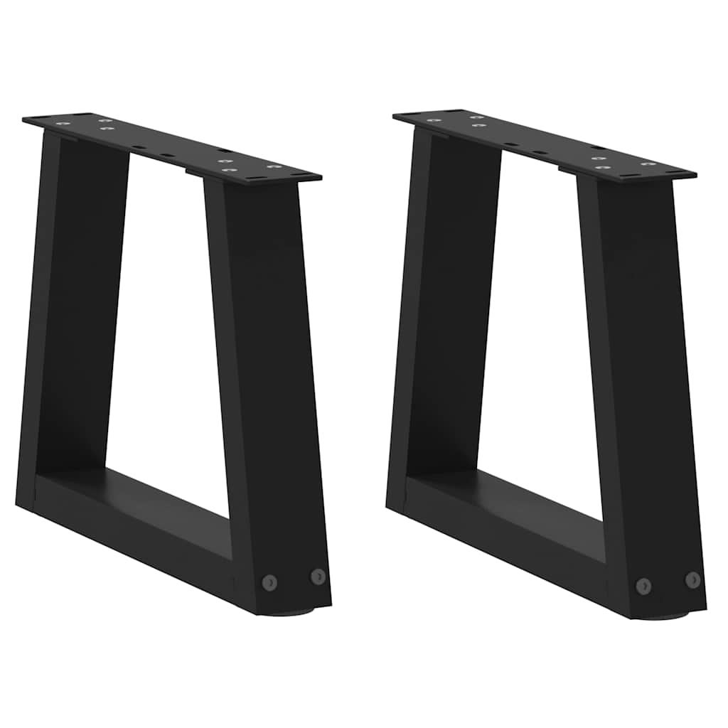Salontafelpoten 2 st V-vormig 40x(30-31,3) cm staal zwart is nu te koop bij PeponiXL, paradijselijk wonen!