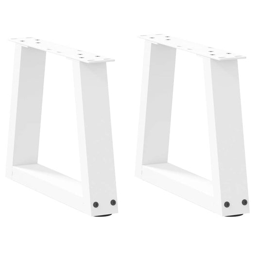 Salontafelpoten 2 st V-vormig 40x(30-31,3) cm staal wit is nu te koop bij PeponiXL, paradijselijk wonen!