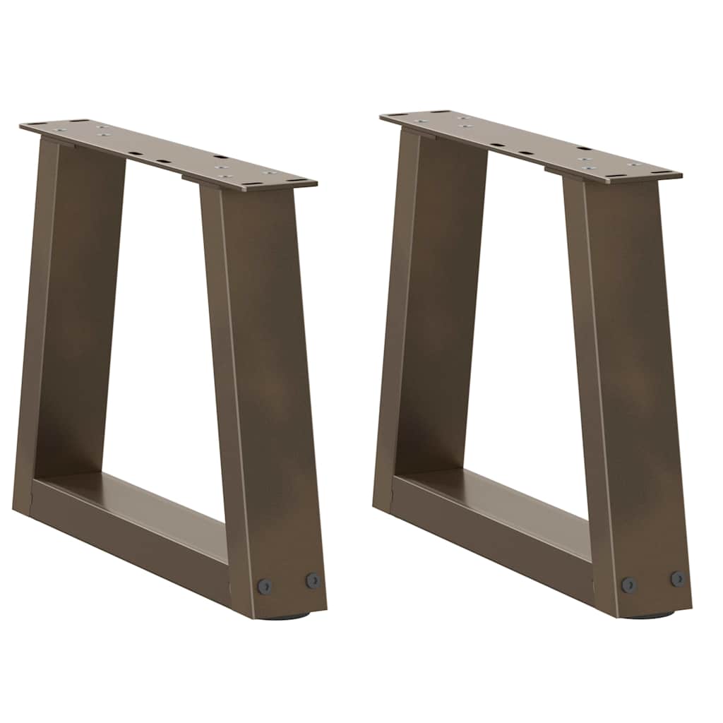 Salontafelpoten 2 st V-vormig 40x(30-31,3) cm staal naturel is nu te koop bij PeponiXL, paradijselijk wonen!