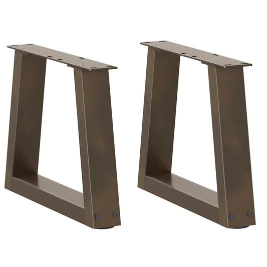 Salontafelpoten 2 st V-vormig 40x(30-31,3) cm staal naturel is nu te koop bij PeponiXL, paradijselijk wonen!