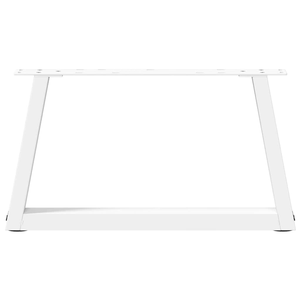 Salontafelpoten 2 st V-vormig 50x(30-31,3) cm staal wit is nu te koop bij PeponiXL, paradijselijk wonen!