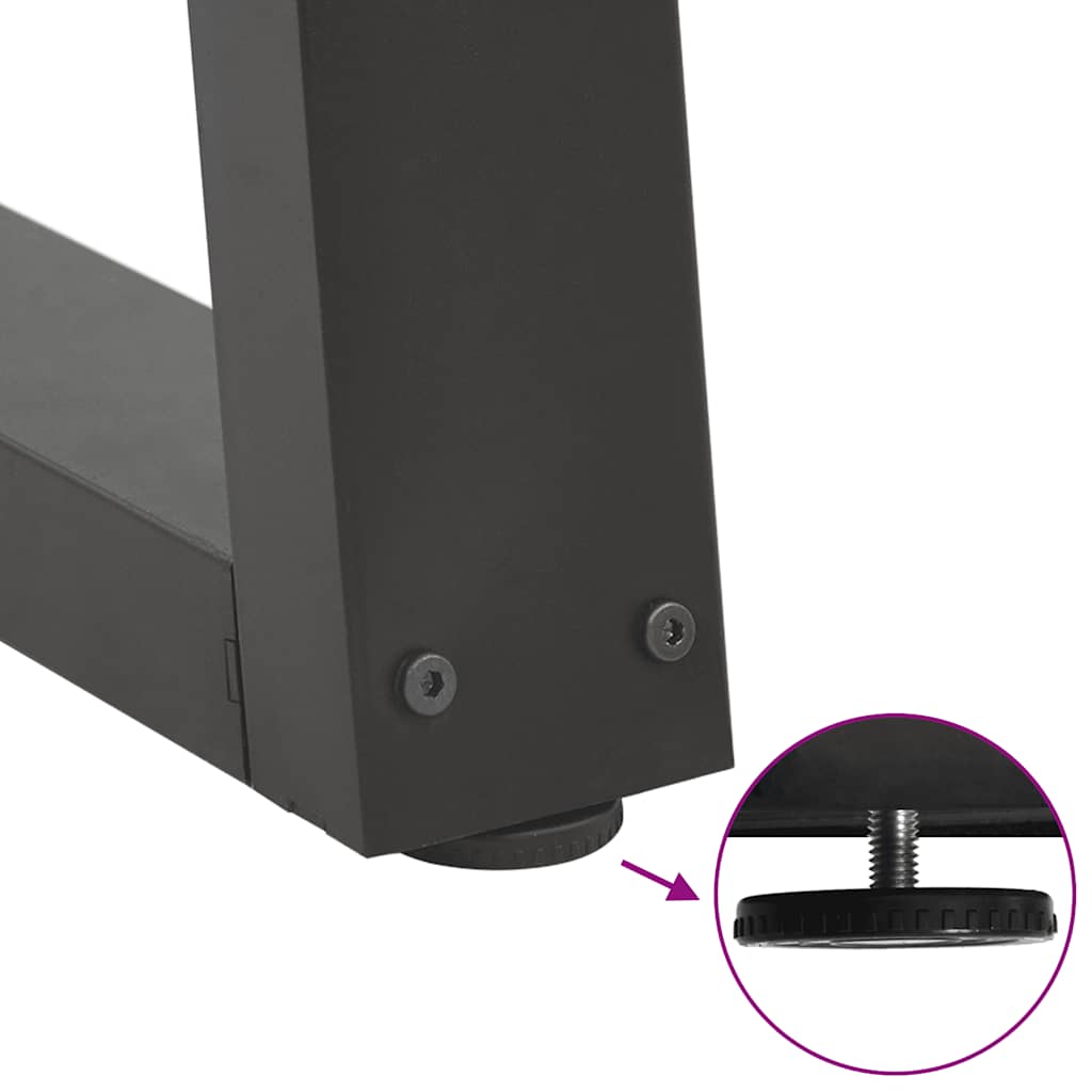 Salontafelpoten 2 st V-vormig 50x(30-31,3) cm staal antraciet is nu te koop bij PeponiXL, paradijselijk wonen!